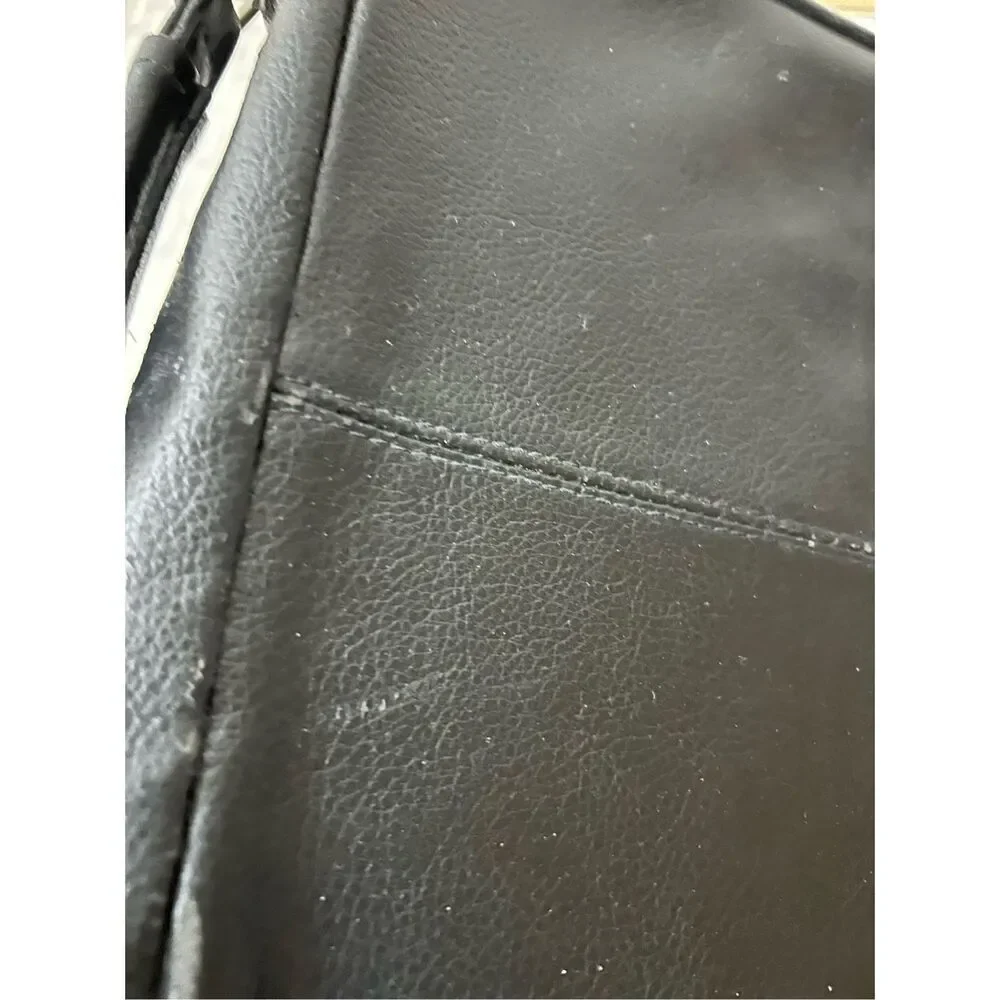 Christian Art Gifts‎ Black Leather Bible cover scuffs Fish logo L 11